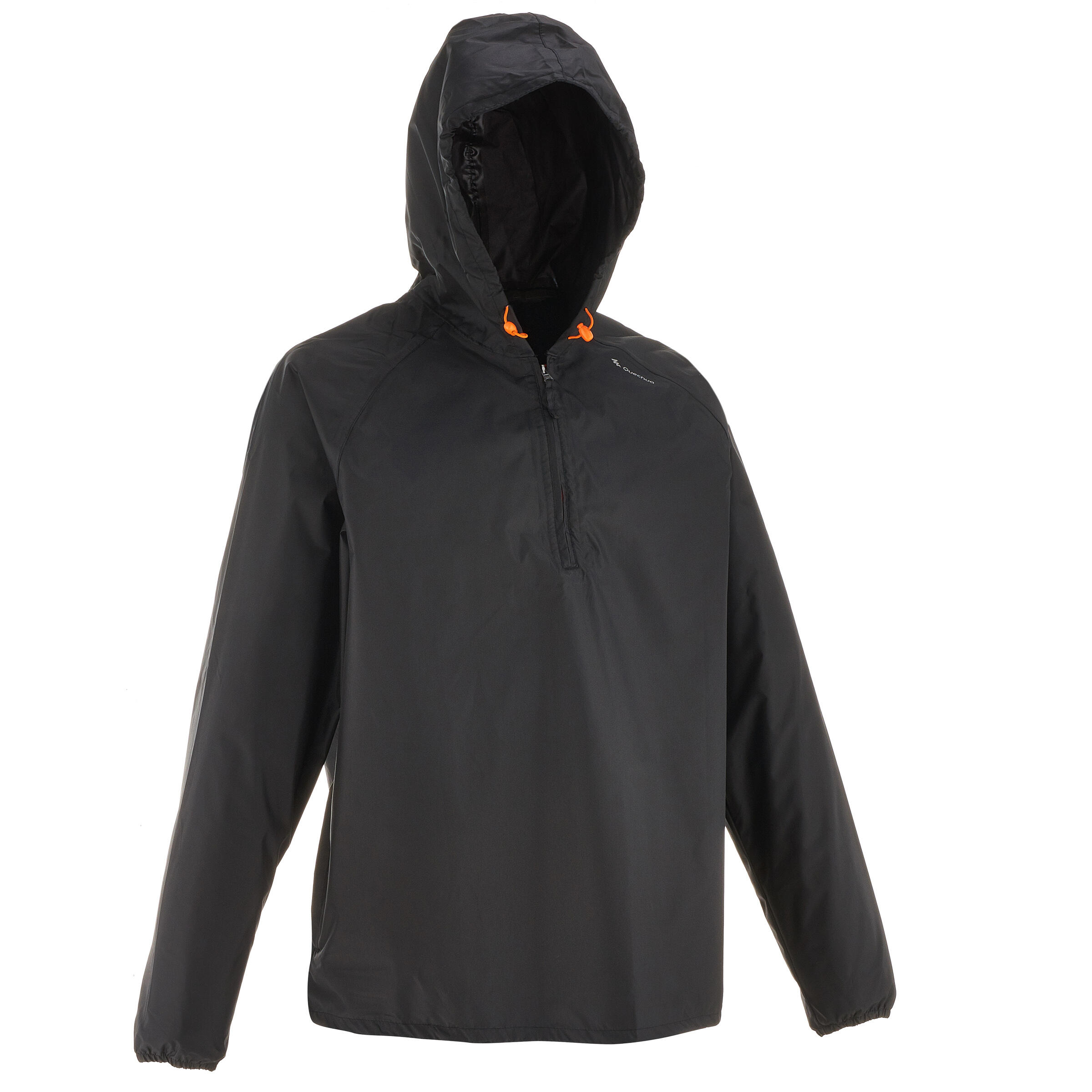 Men’s Raincoat Half Zip NH100 – Black